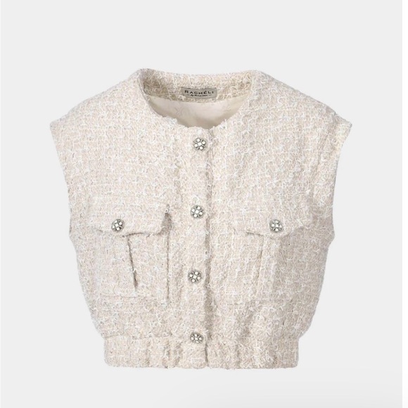 Racheli Camille vest in beige and Valentin pant in beige - Picture 7 of 11